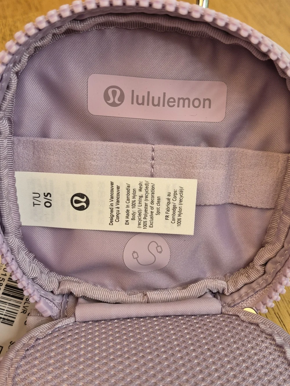 Lululemon SET Lavender Socks Crossover Headband Clippable Pouch & Reusable Tote